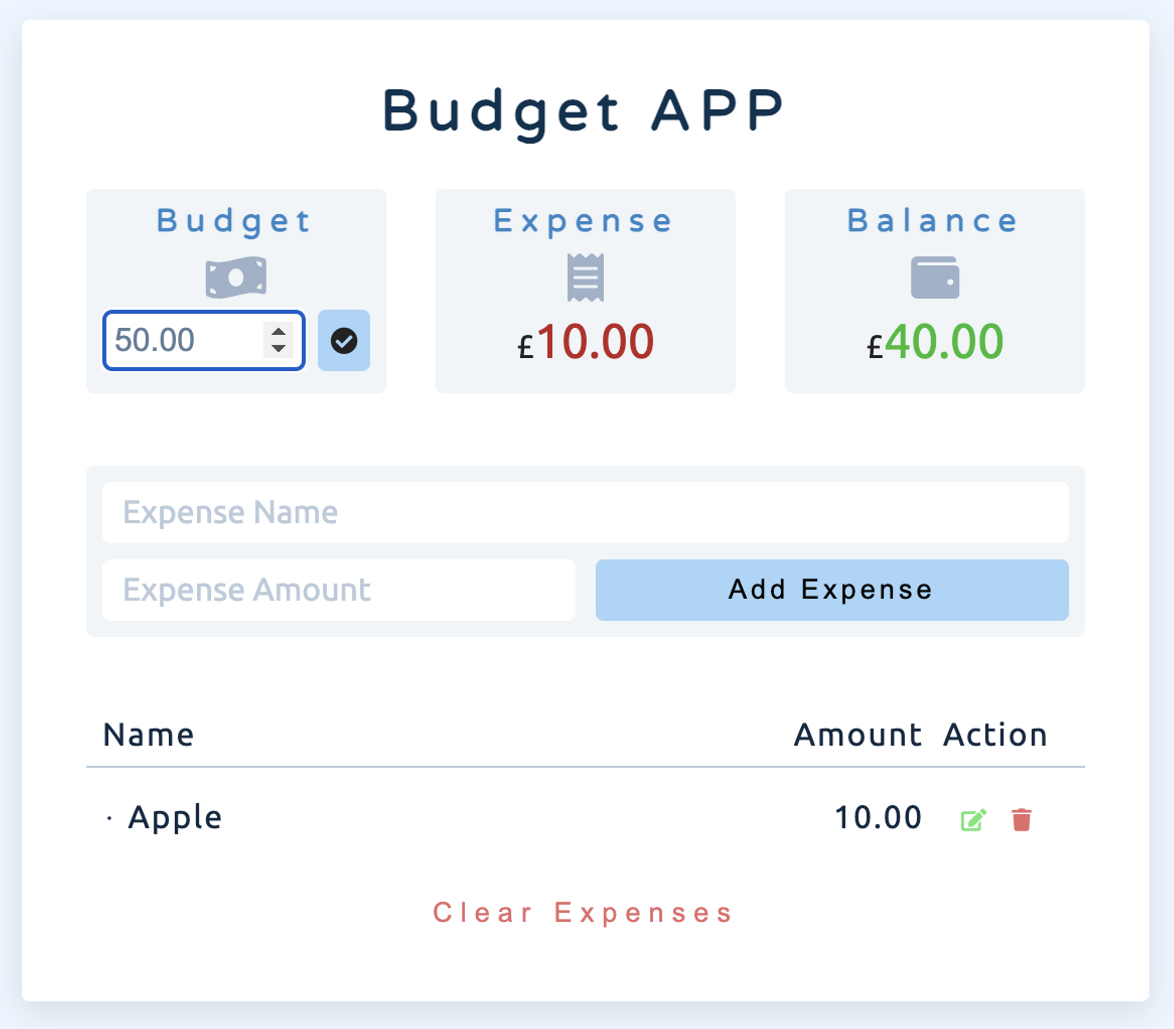 Budget App image