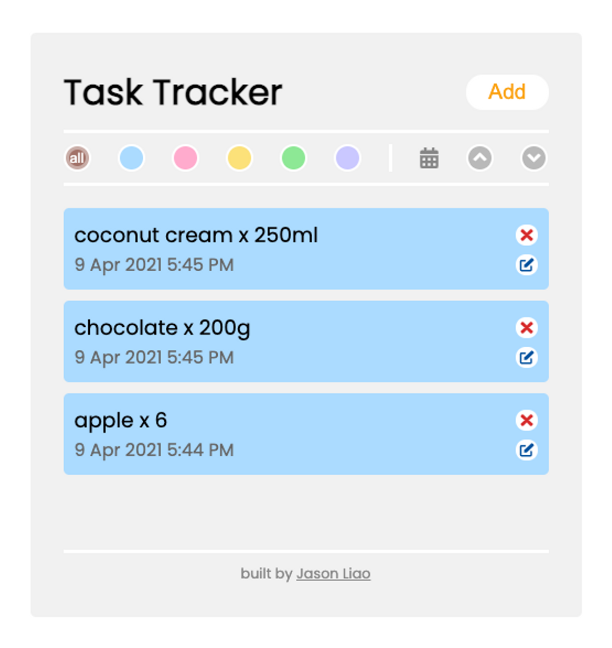 Task tracker app image